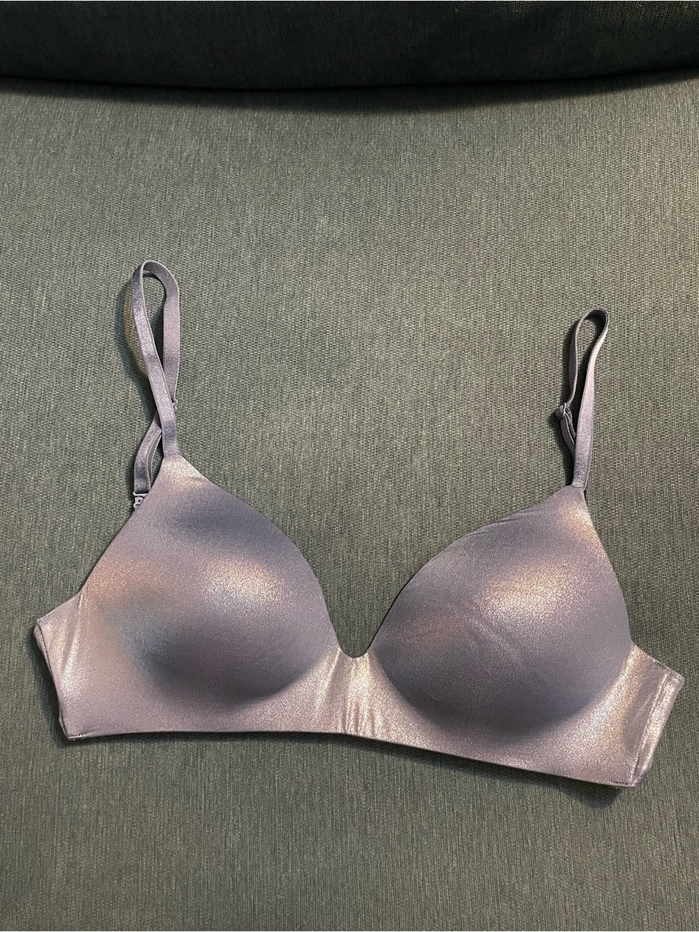 Victoria's Secret Shimmer Molded Light Blue T-Shirt Bra